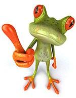 kroten frog thumbs up